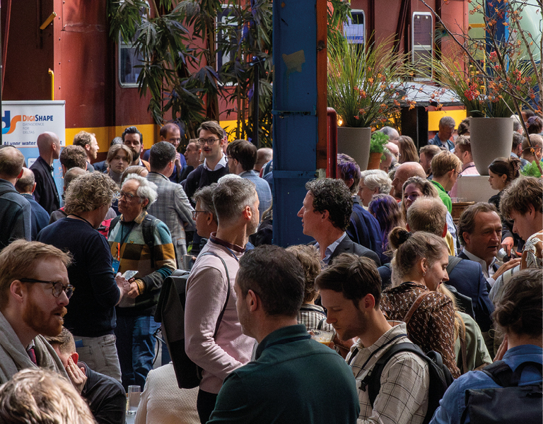 Groep mensen op een congres AIC4NL