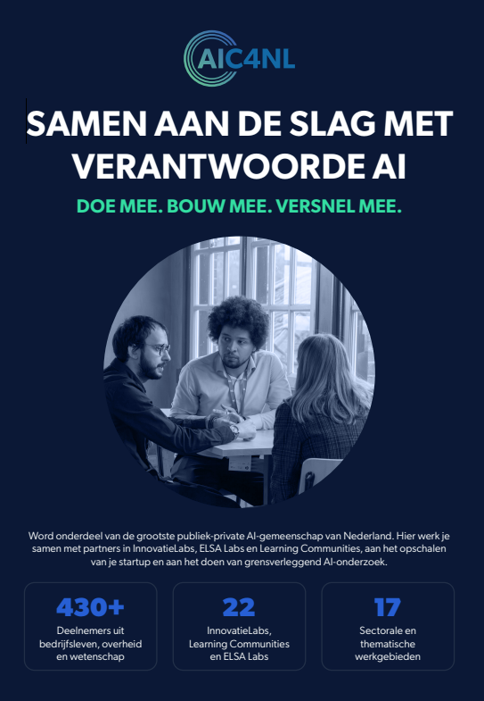 Word deelnemer AIC4NL | AI voor Nederland